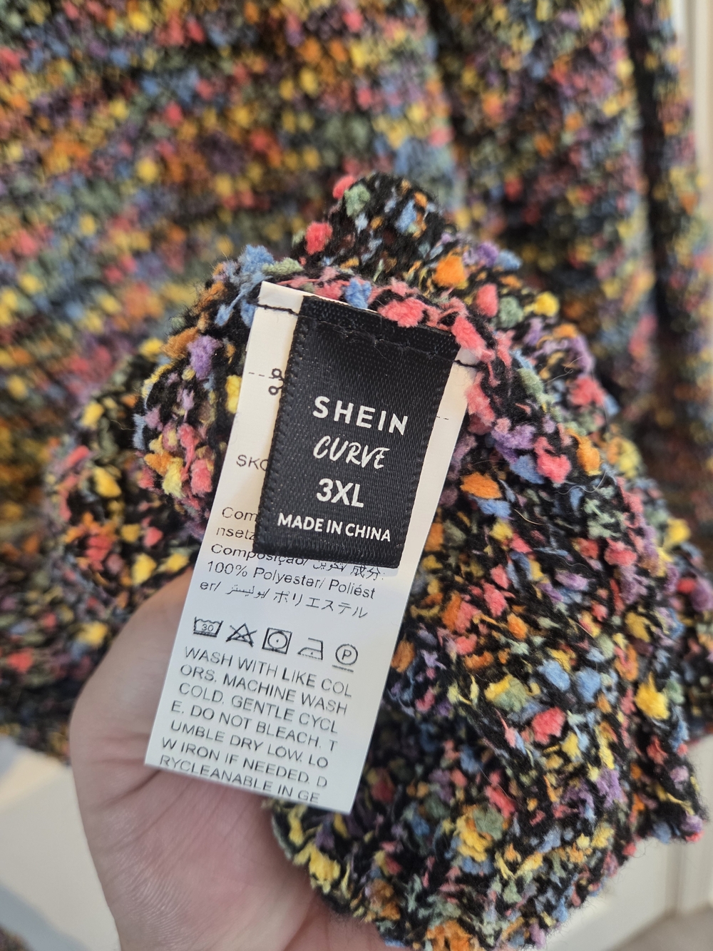 NWOT Multicolor Speckled Knit Crewneck Sweater - Picture 5 of 5